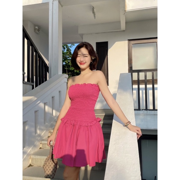 BOHI DRESS-ĐẦM BO CHUN XOÈ