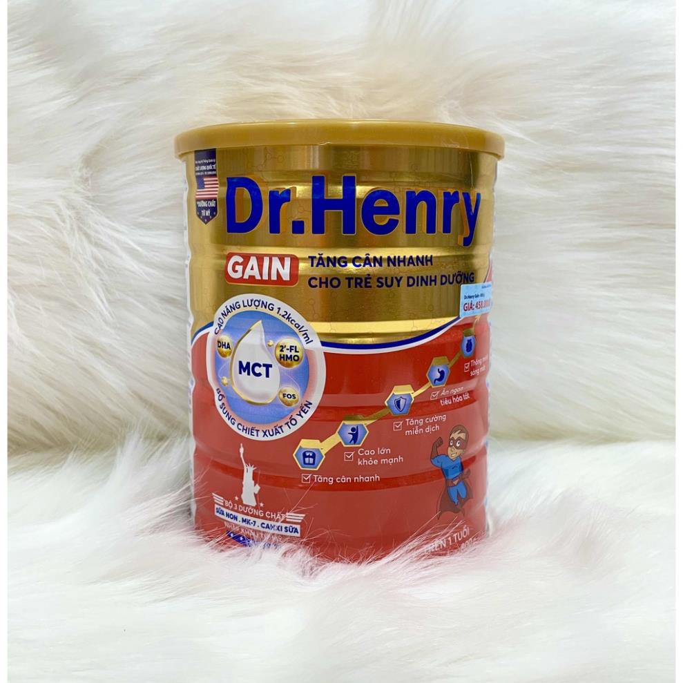 Sữa bột Dr.Henry Gain 1+ 800g Tăng cân