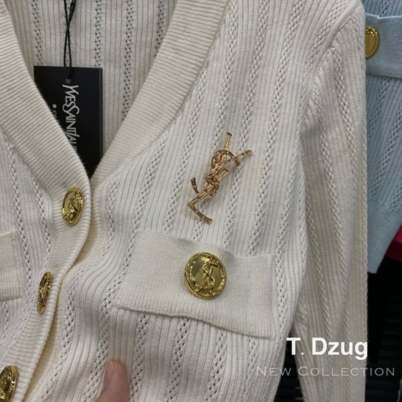 Áo len khuy đồng kèm tag hàng QC L1