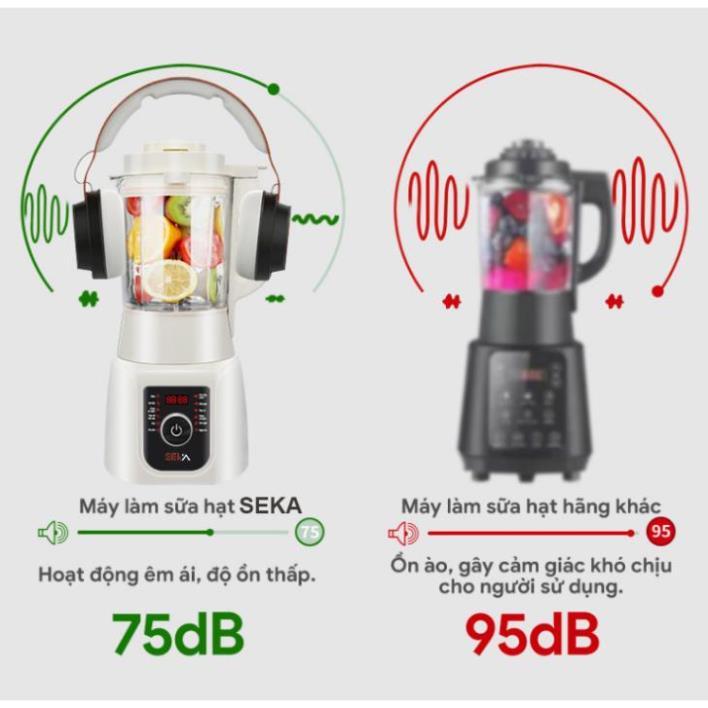 Máy Làm Sữa Hạt SEKA E300 Đa Năng 12 Chức Năng Cao Cấp Chính Hãng - Bảo Hành 12 Tháng