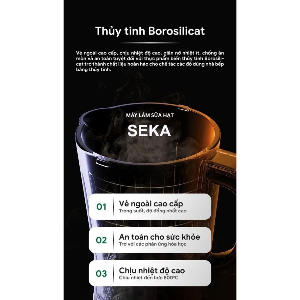 Máy Làm Sữa Hạt SEKA E300 Đa Năng 12 Chức Năng Cao Cấp Chính Hãng - Bảo Hành 12 Tháng