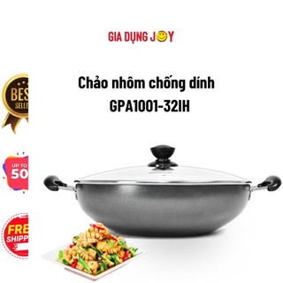Chảo nhôm chống dính Goldsun GPA1001-32IH 32cm lớp chống dính vân đá dễ dàng xào nấu