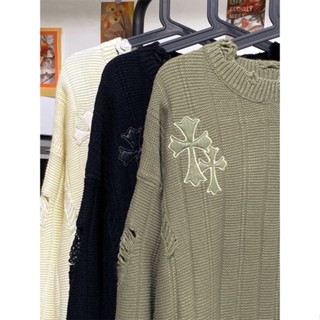 Áo Len Sweater , Áo sweater len CH rách chất len đan