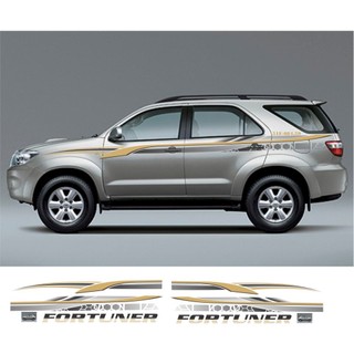 Tem dán sườn xe ô tô 7 chỗ toyota Fortuner, innova các đời, thích hợp các dòng xe 7 chỗ W13