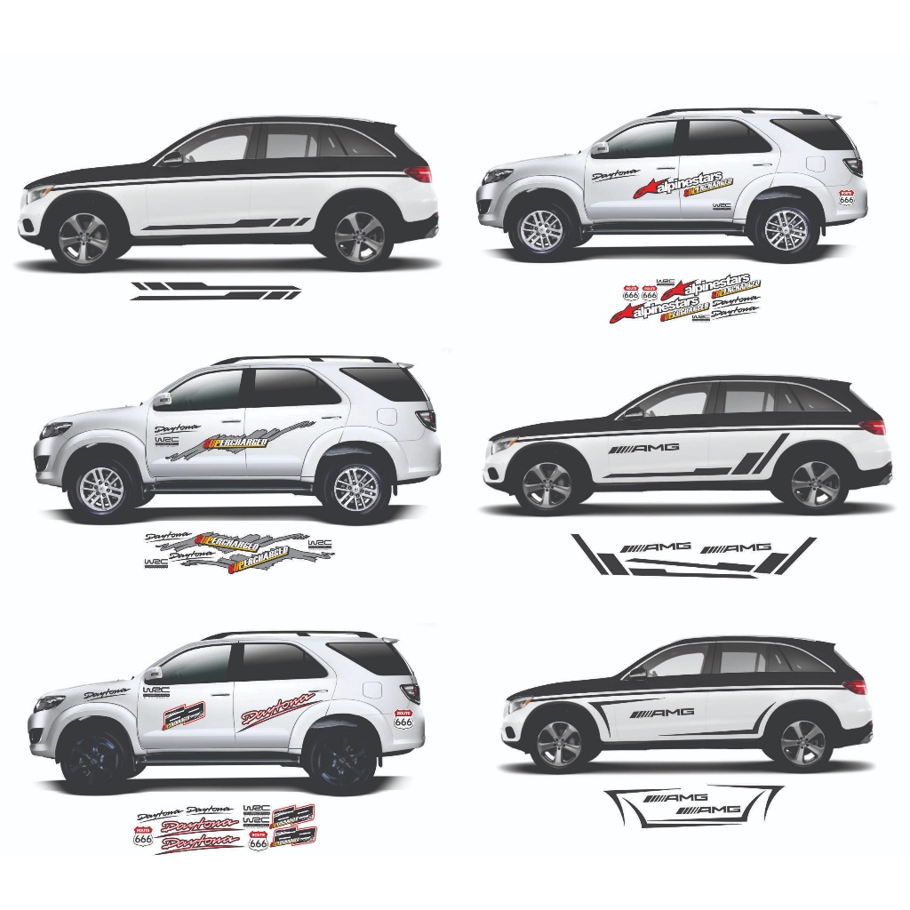 Tem trang trí sườn xe ô tô 4 chỗ, 5 chỗ, 7 chỗ,... phong cách hiện đại phù hợp nhiều dòng xe Toyota, Mescides, BMW,...w