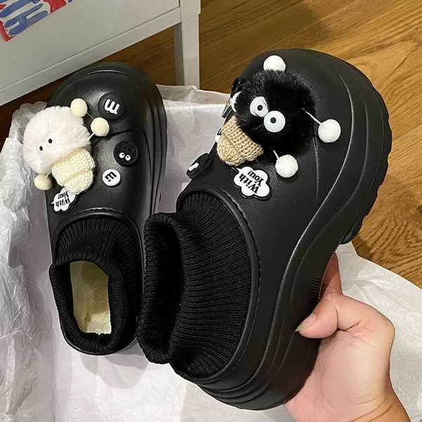 Dép cotton Đi Trong Nhà Chống Thấm Nước Thời Trang Mùa Đông Cho Nữ