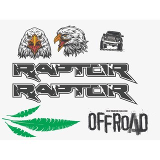 Sticker trang trí xe ô tô bán tải for, tem dán sườn xe, 5 chỗ, 7 chỗ...mẫu Đại bàng, Raptor, Lông vũ, Offroad...cao cấp