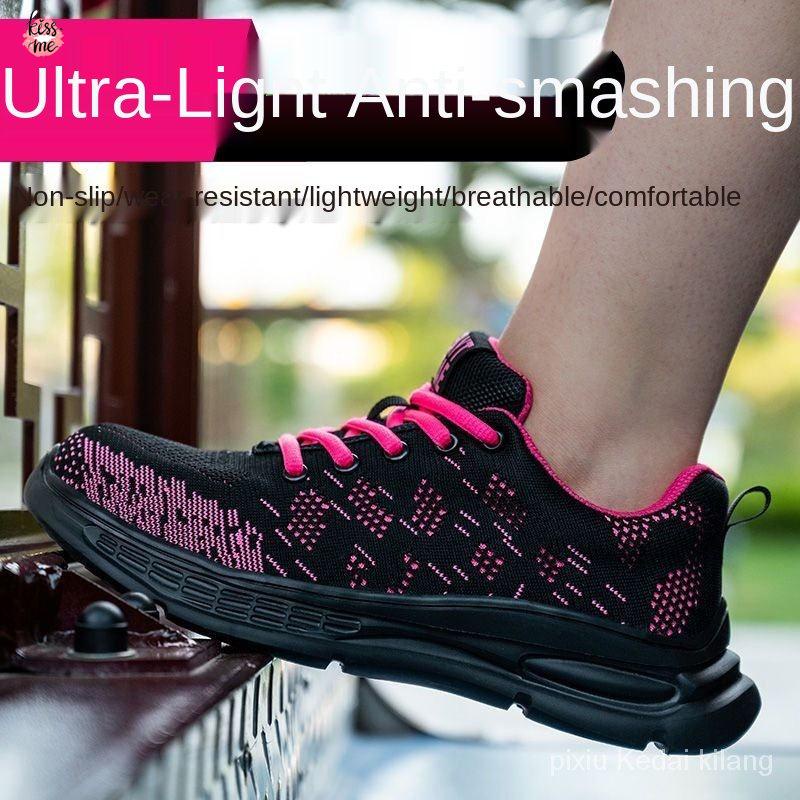 Giày Bảo Hộ Lao Động Mũi Thép Siêu Nhẹ Thoáng Khí Chống Va Chạm cu0 Mới Cho Nam Và Nữ