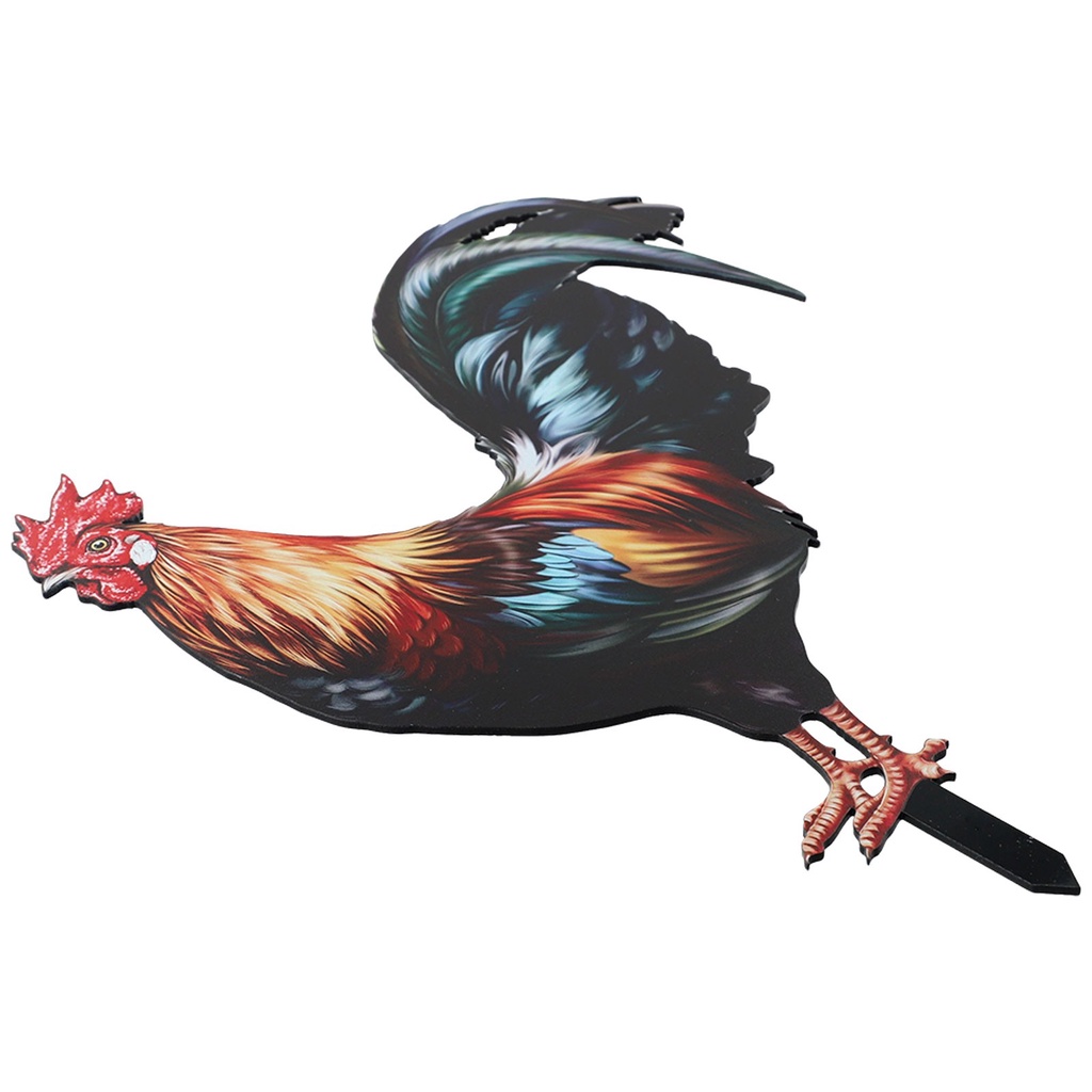 Mô Hình Chú Gà Nghệ Thuật Bằng Sắt Trang Trí Sân Vườn