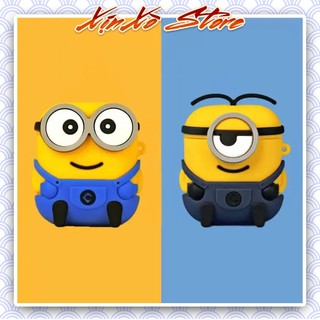 Ốp tai nghe Airpod 2/3/Pro/Pro2 MINION kèm móc khóa cao cấp - XỊN XÒ Store