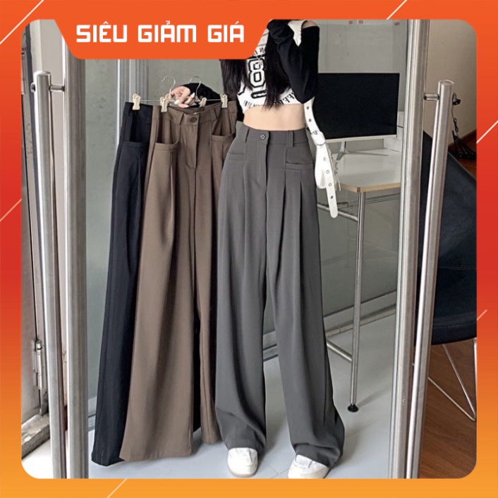 quần ống rộng túi hộp siêu hot