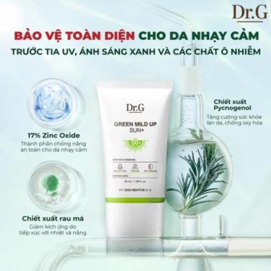 Kem chống nắng dưỡng sáng da Dr.G Brightening Up Sun+ SPF50+ PA+++ Tuýp 50ml