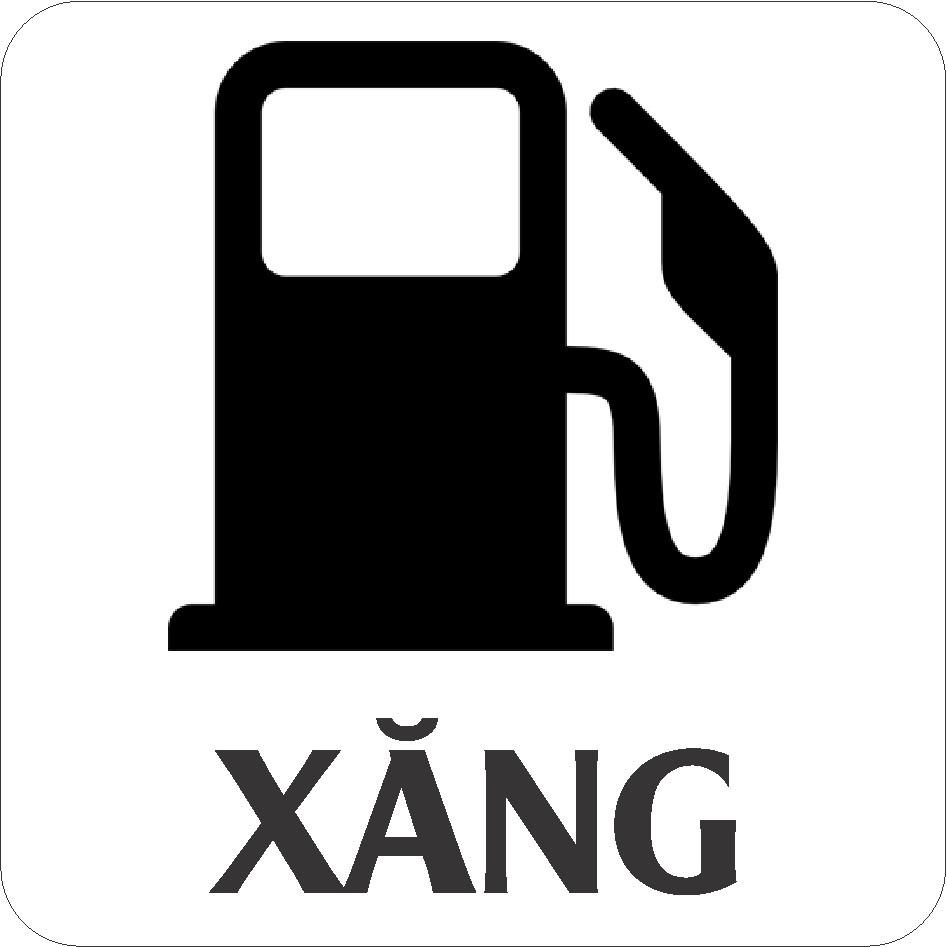 Decal trang trí bình xăng dầu cho xe oto, xe tải Oil-6, tem phân biệt xăng dầu tránh nhầm lẫn