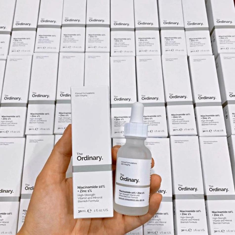 Serum The Ordinary Niacinamide 10% + Zinc 1% 30ml - Ngăn ngừa mụn, se khít lỗ chân lông