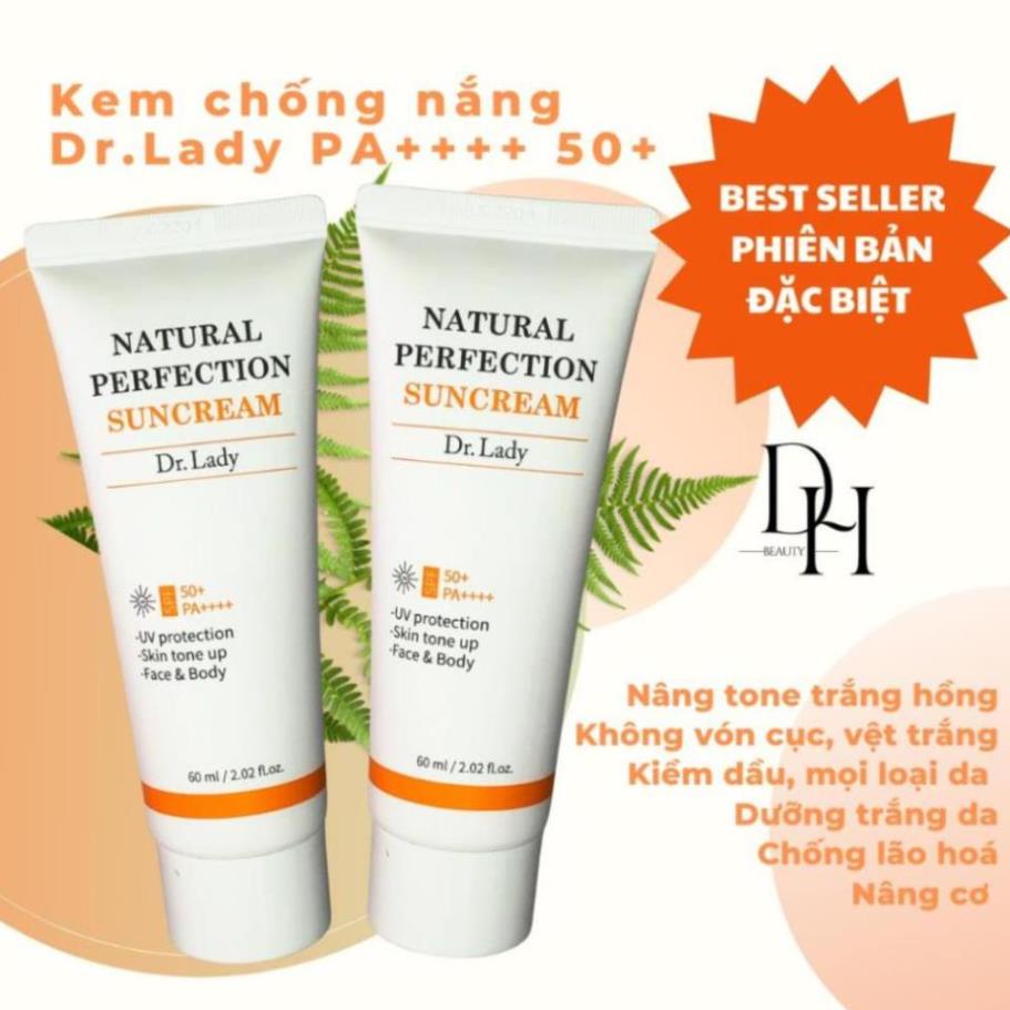 Kem chống nắng Dr.Lady Suncream SPF 50 + PA ++++  60ml - Dưỡng trắng da - Chống lão hóa