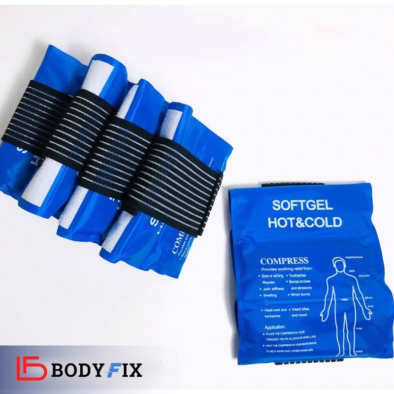 Túi chườm đá gel y tế - Dùng sau phẫu thuật, chấn thương, bản rộng 45x18cm có thể tái sử dụng