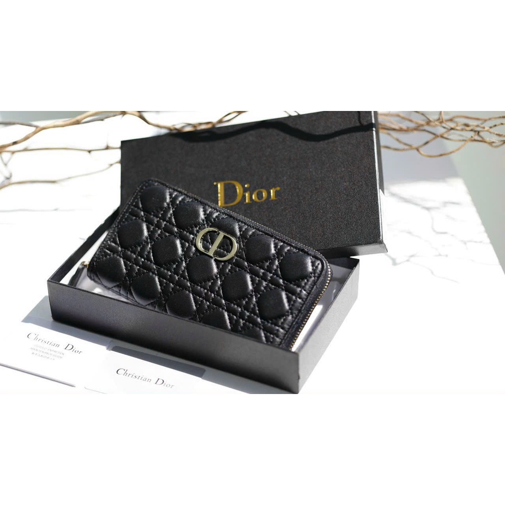 Ví dài da thật 100% D.I mềm  fullbox