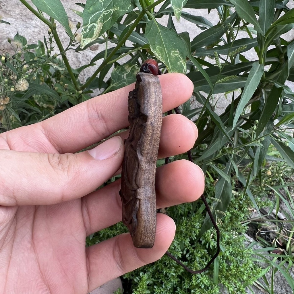 Dây Chuyền Mặt Khắc Hoa Sen 9.19 Chính Hãng Dalah dry agarwood Khắc Chữ guanyin