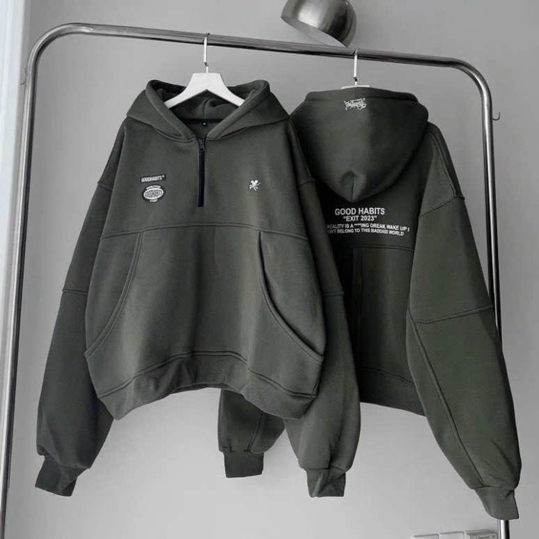 Áo Hoodie Nữ Mũ Rộng GOOD HABIT TP6978MF