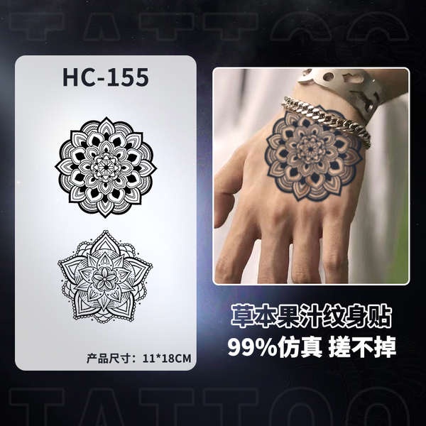 Xăm hình 15 ngày xăm 15 ngày Miếng dán hình xăm mu bàn tay không thấm nước cho nam lâu dài thảo dược bán vĩnh viễn hình xăm mô phỏng nước trái cây ngón tay One Piece Luo Arms Constellation