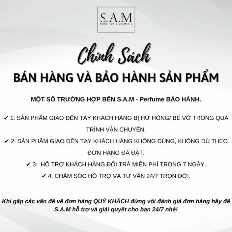 Nước Hoa Nữ Narciso For Her Chính Hãng S.A.M Perfume Hương Thơm Nữ Tính Tươi Tắn Và Gợi Cảm - Chai Xịt 10ml - Hàng mới v