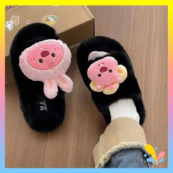 Giày Lông Đế Dày Thời Trang Dành Cho Nữ