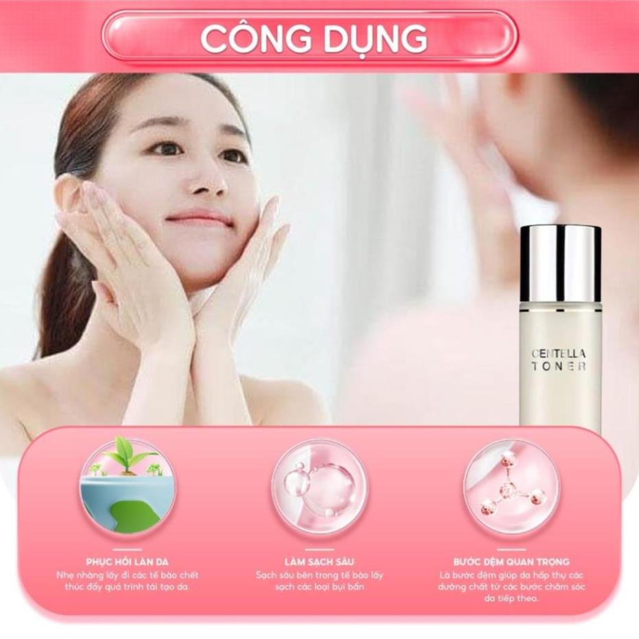 Nước Hoa Hồng Toner Dr.Pepti Centella Giúp Se Khít Lỗ Chân Lông, Dưỡng Da Căng Bóng Hàn Quốc 180ml