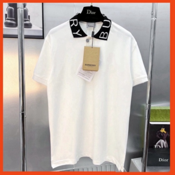 Áo Polo Nam BBR Cotton Cá Sấu 100% Trơn Pha In Chữ Quanh Cổ Kiểu Dáng Basic Đơn Giản 2023