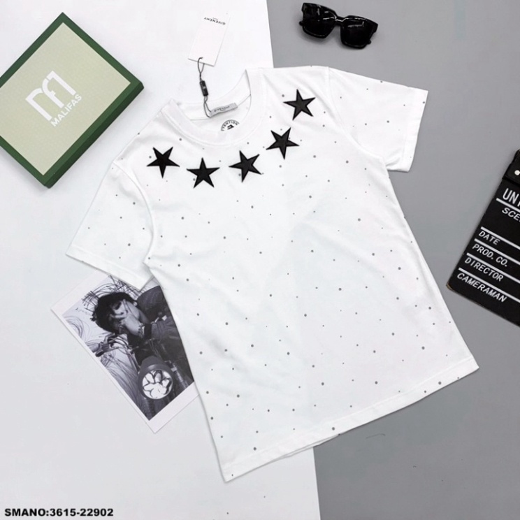 Áo Phông Nam Nữ In Hình Ngôi Sao Bo Cổ Siêu Cấp. Áo Thun Nam Nữ Unisex Form Rộng Dành Cho Các Boy Phố 2023