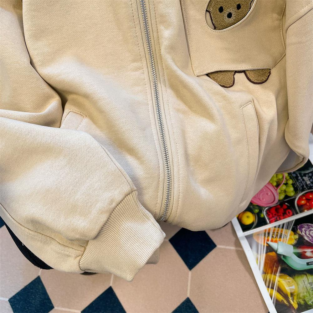 Áo Khoác Hoodie Phong Cách Hàn Quốc Thời Trang Thu Đông Cho Nữ