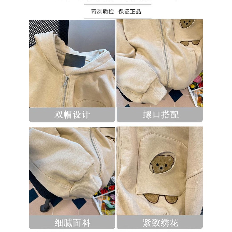 Áo Khoác Hoodie Phong Cách Hàn Quốc Thời Trang Thu Đông Cho Nữ