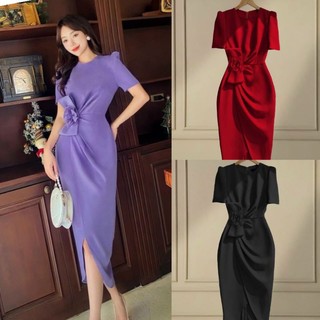 ĐẦM DỰ TIỆC BODY NƠ EO CAO CẤP
