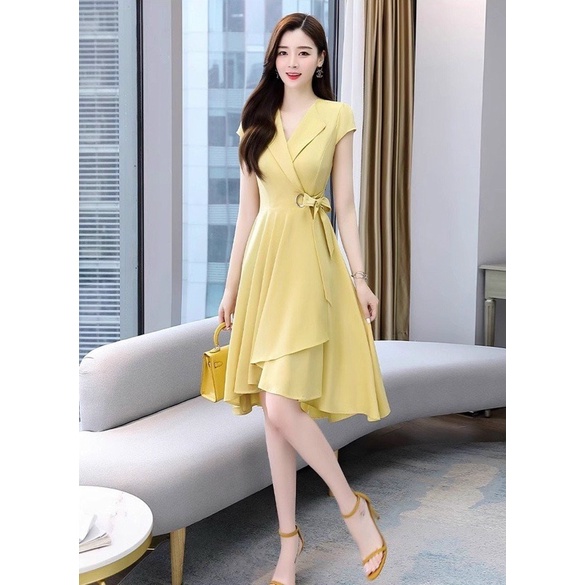 ĐẦM CỔ VEST NƠ EO🎀