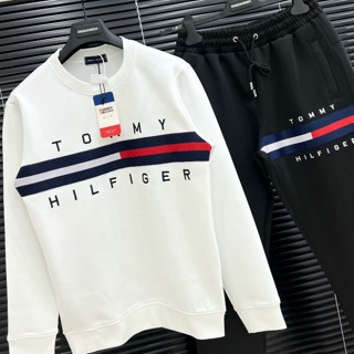 Bộ Quần Áo Tommy Hilfiger Nam Thu Đông Hot Bộ Tommy dài tay nam chất liệu Nỉ nhung (ảnh video thật)