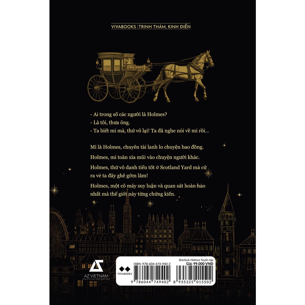 Sách - SHERLOCK HOLMES Tuyển Tập - AZVietNam