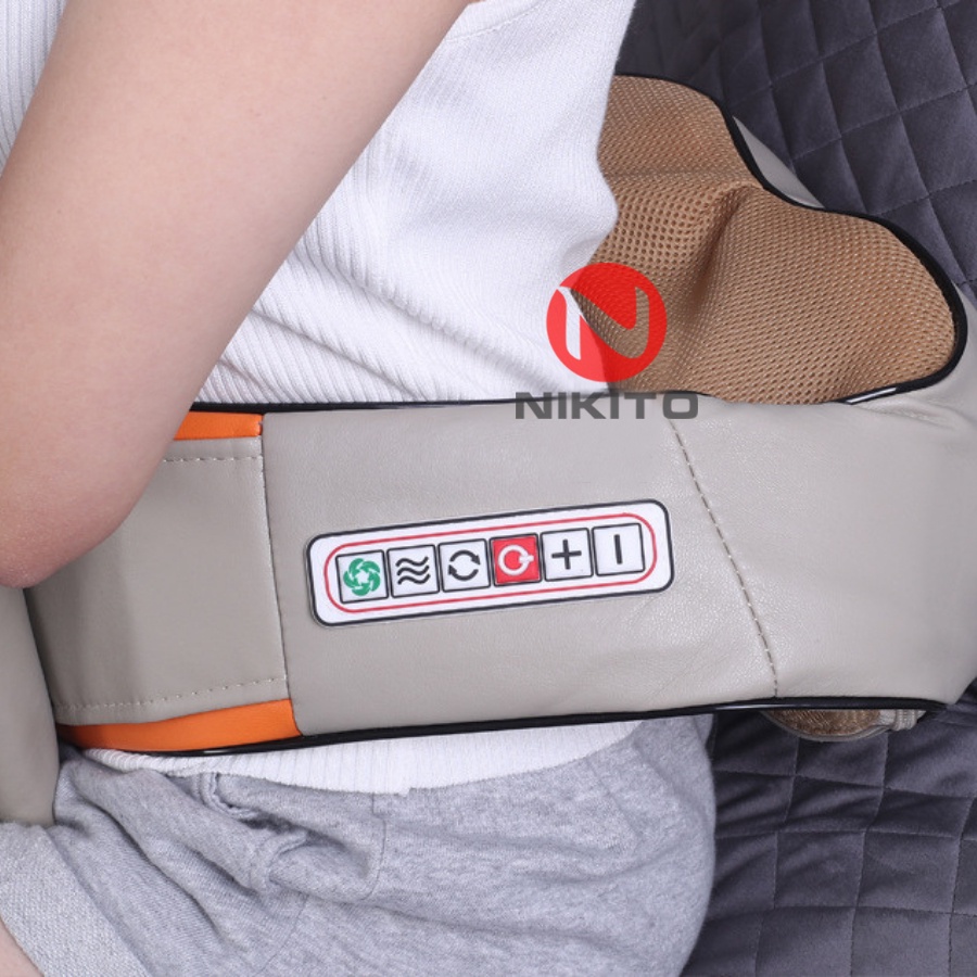 Máy Massage NIKITO Cổ Vai Gáy Hồng Ngoại, Đai Mát xa đa năng, vai gáy, bụng, Cổ, lưng eo, chân tay