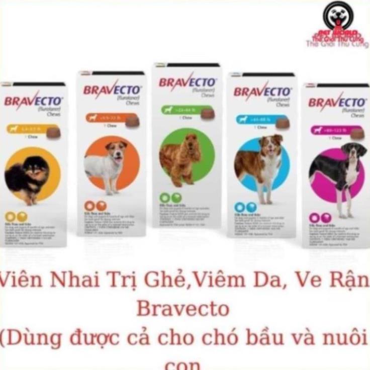 BRAVECTO chính hãng, loại bỏ ve-rận, de-modex