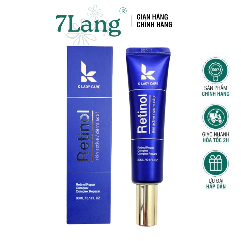 Kem dưỡng Retinol căng bóng, chống lão hóa Retinol Repair 0.5% Folio K Lady Care Chai 30ml