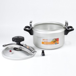 Nồi áp suất nhôm GOLDSUN GPC1900, nồi hầm đáy từ đa năng dung tích 4L,5L,7L,9L,11L dùng cho mọi loại bếp