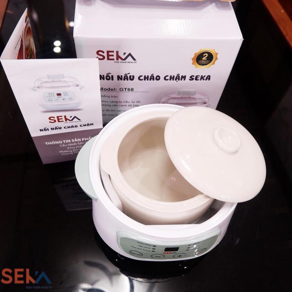 Nồi Nấu Cháo Chậm Cho Bé Ăn Dặm SEKA GT69/GT69 dung tích 2L