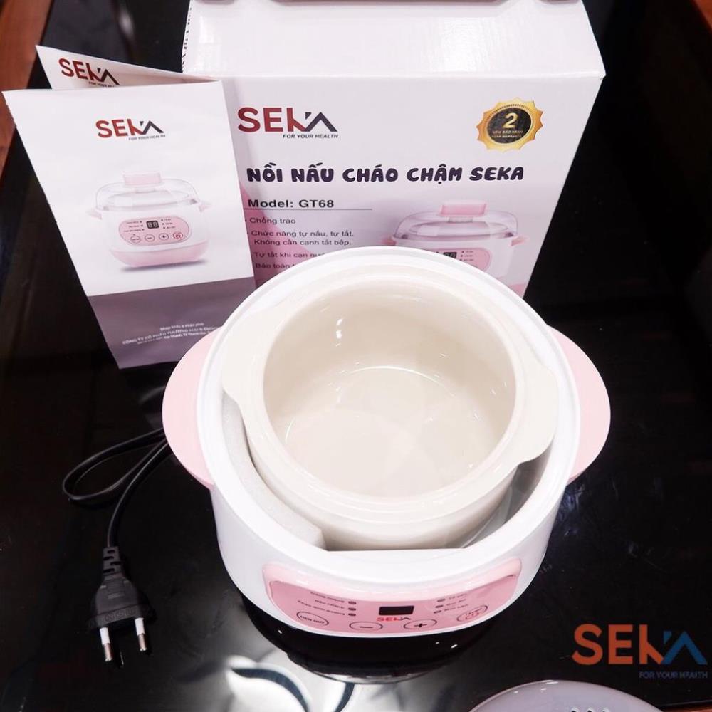 Nồi Nấu Cháo Chậm Cho Bé Ăn Dặm SEKA GT69/GT69 dung tích 2L