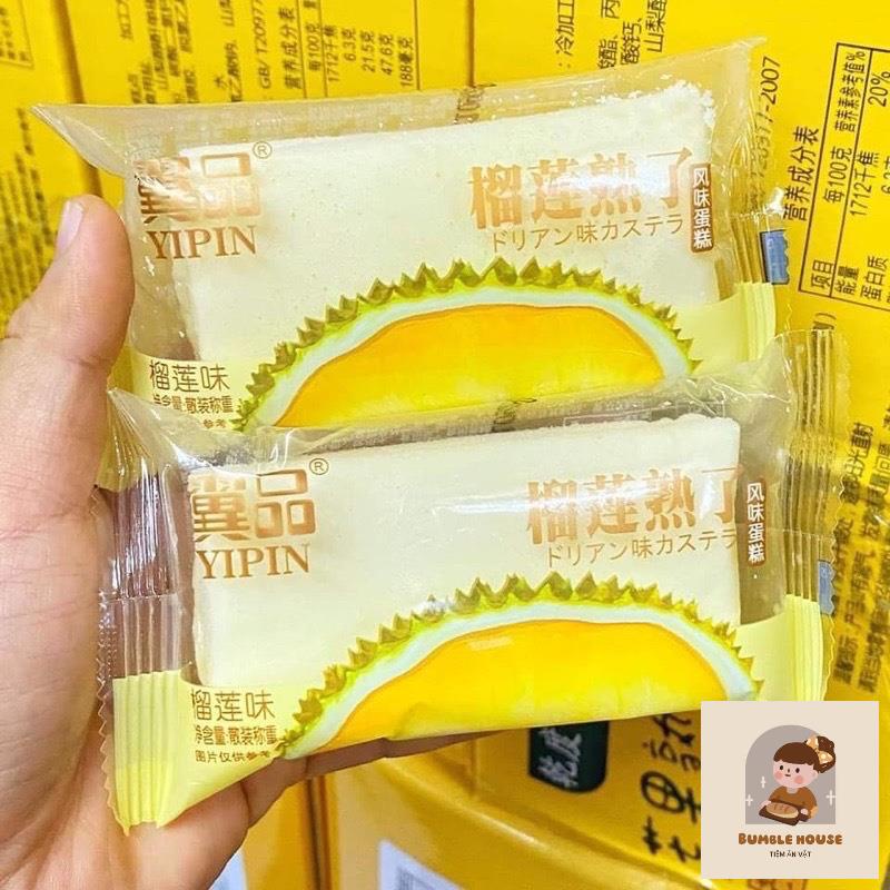 Bánh bông lan hấp Yinpin đủ vị đậu nành, sầu riêng, xoài, dưa lưới
