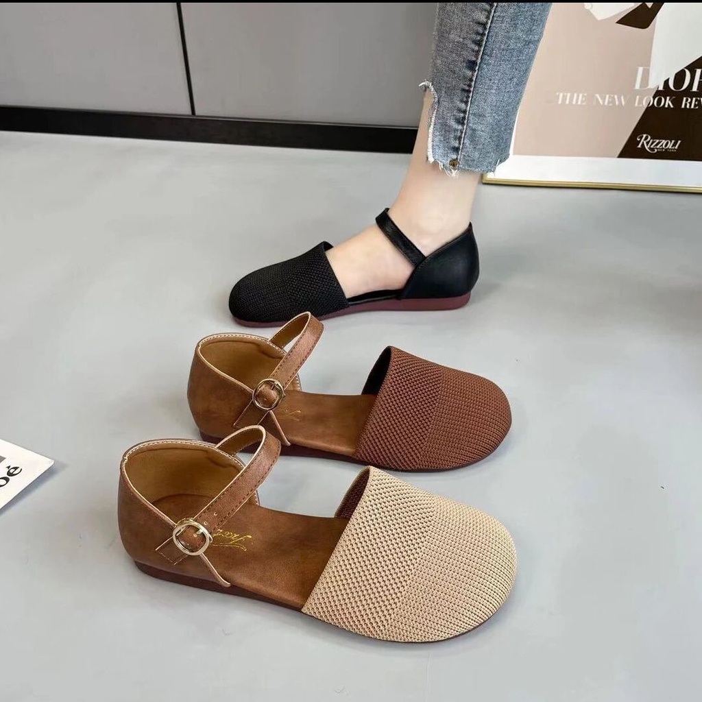 Beef Giày Sandal Đế Bệt Mềm Mại Thoáng Khí Thời Trang Mùa Hè 2023 Cho Nữ