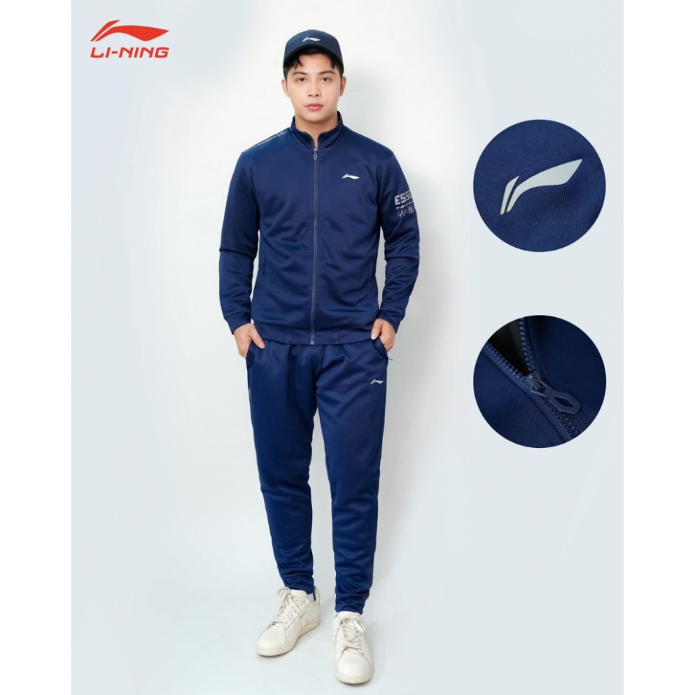 Bộ Thể Thao Nam Mùa Đông PLATMAN, Vải Poly Xuất Khẩu Có Khoá Kéo Dấu Khoá