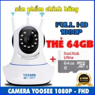 CAMERA IP YOOSEE 360, CAMERA KHÔNG DÂY CÓ MÀU-QUAN SÁT RÕ NGÀY VÀ ĐÊM, KÈM THẺ NHỚ, BẢO HÀNH 1 NĂM | BigBuy360 - bigbuy360.vn