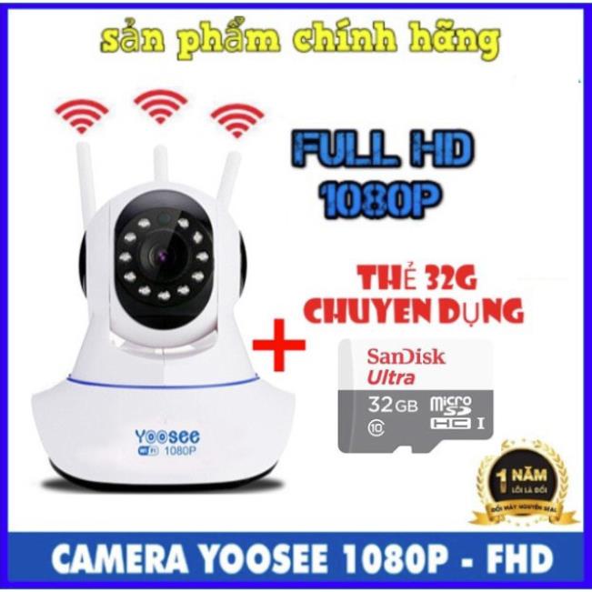 CAMERA IP YOOSEE 360, CAMERA KHÔNG DÂY CÓ MÀU-QUAN SÁT RÕ NGÀY VÀ ĐÊM, KÈM THẺ NHỚ, BẢO HÀNH 1 NĂM | BigBuy360 - bigbuy360.vn