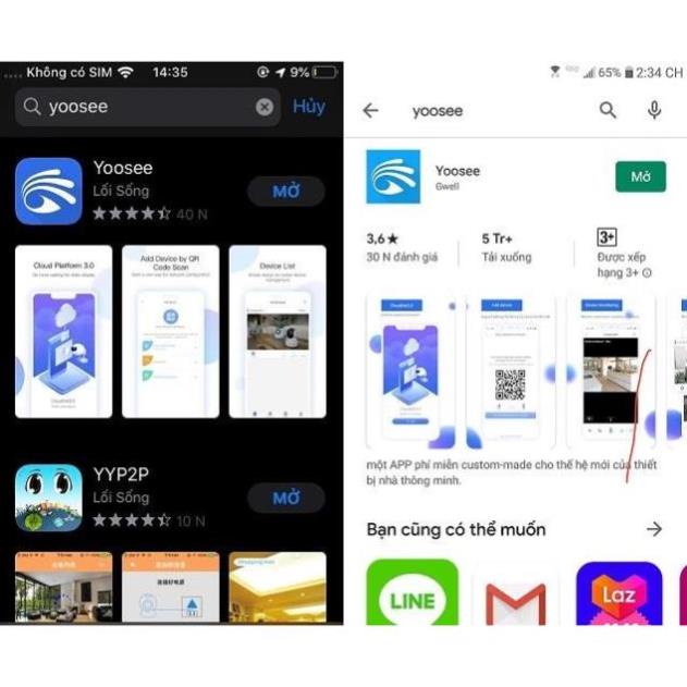 Camera bóng đèn Yoosee 8Led - 5.0MP, xoay 360 độ, giám sát toàn cảnh, đàm thoại 2 chiều, bảo hành 12 tháng | BigBuy360 - bigbuy360.vn