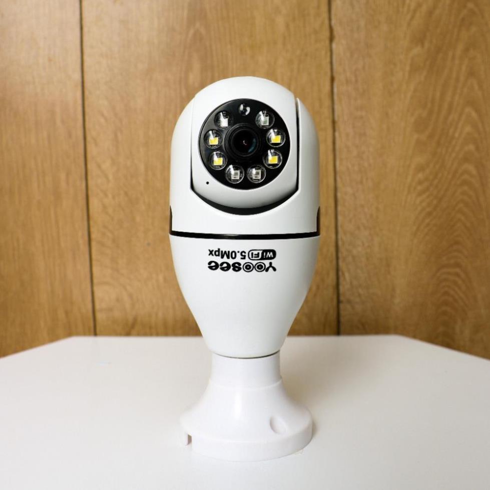 Camera bóng đèn Yoosee 8Led - 5.0MP, xoay 360 độ, giám sát toàn cảnh, đàm thoại 2 chiều, bảo hành 12 tháng | BigBuy360 - bigbuy360.vn