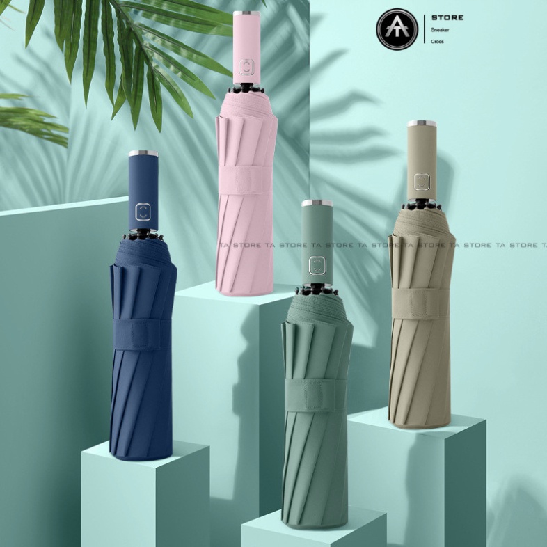 Ô dù PTLUXURY che mưa đi nắng mở tự động gấp nhỏ gọn cầm tay tán rộng [ HÀNG TỐT ]