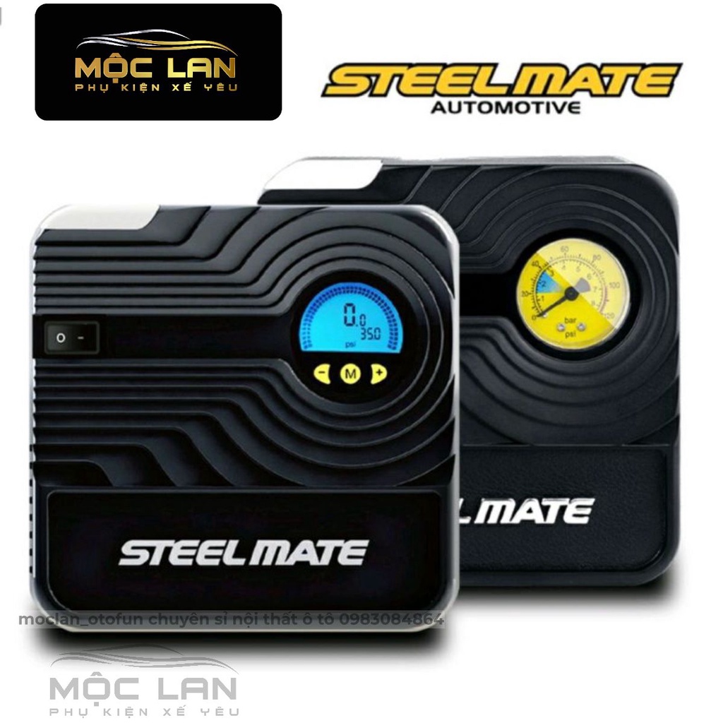 (hàng mới về) Bơm Lốp Ô Tô STEEL MATE Chính Hãng P03, P05 Bảo Hành 12 tháng